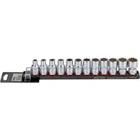 Kippers Rijssen Doppenset 1/2", 12-kant 12-dlg. op rail