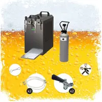 Ich-zapfe Complete set - Biertap - STREAM 80 bierkist, doorstroomkoeler 2-lijns droge koeler .