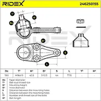 RIDEX 2462S0155 Fuseekogel