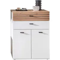 Wohn-Concept Fresno schoenenkast materiaal hout wit mat/artisan eiken