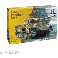 Italeri Modelbouwpakket Militaire voertuigen - 0270 SD.KFZ. 171 Panther Ausf. A Plastic - 1:35 - Modelbouw