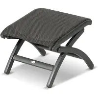 Hartman Voetenbank Da Vinci Adjustable Footstool Xerix Frame Black Grey Textylene