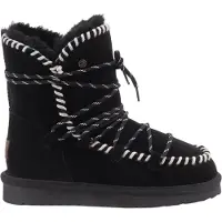 Warmbat Boots Women Waturra Suede Lace Black-Schoenmaat 40