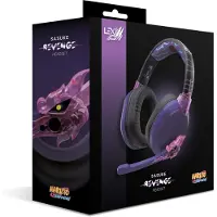 Lexip X TSUME Naruto Shippuden Headset 1 Over Ear headset Kabel, Bluetooth Stereo Zwart/lila Headset, Volumeregeling, Microfoon uitschakelbaar (mute) Gamen