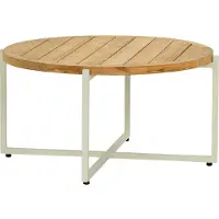 Apple Bee Loungetafel Condor Coffee Table 74 x 38 Aluminium Teak Oyster Natural