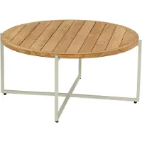 Apple Bee Condor bijzettafel Aluminium / Teak Natuur