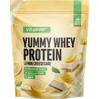 Vit4ever - Yummy Whey - Proteïnepoeder - Lemon Cheesecake - 908 g - Hoog eiwitgehalte - Laag in suiker en vet - Uitstekende oplosbaarheid