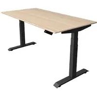 Kerkmann Move4 Elektrisch hoogteverstelbaar Zit-sta-bureau Esdoorn T-voet 1600 (B) x 800 (D) x 1290 (H) mm Hout, Metaal