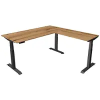 Kerkmann Move4 Elektrisch hoogteverstelbaar Zit-sta-bureau Eiken T-voet 1800 (B) x 1.800 (D) x 1290 (H) mm Hout, Metaal