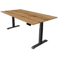 Kerkmann Move4 Elektrisch hoogteverstelbaar Zit-sta-bureau Eiken T-voet 2000(B) x 1000 (D) x 1290 (H) mm Hout, Metaal