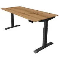 Kerkmann Move4 Elektrisch hoogteverstelbaar Zit-sta-bureau Eiken T-voet 1800 (B) x 800 (D) x 1290 (H) mm Hout, Metaal