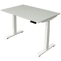 Kerkmann Move4 Elektrisch hoogteverstelbaar Zit-sta-bureau Lichtgrijs T-voet 1200 (B) x 800 (D) x 1290 (H) mm Hout, Metaal