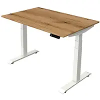 Kerkmann Move4 Elektrisch hoogteverstelbaar Zit-sta-bureau Eiken T-voet 1200 (B) x 800 (D) x 1290 (H) mm Hout, Metaal