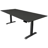 Kerkmann Move4 Elektrisch hoogteverstelbaar Zit-sta-bureau Antraciet T-voet 2250 (B) x 1.000 (D) x 1290 (H) mm Hout, Metaal