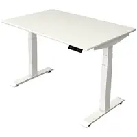 Kerkmann Move4 Elektrisch hoogteverstelbaar Zit-sta-bureau Wit T-voet 1200 (B) x 800 (D) x 1290 (H) mm Hout, Metaal