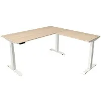 Kerkmann Move4 Elektrisch hoogteverstelbaar Zit-sta-bureau Esdoorn T-voet 1800 (B) x 1.800 (D) x 1290 (H) mm Hout, Metaal