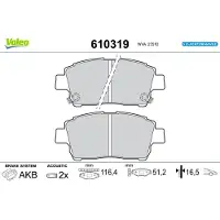Valeo 610319 Remblokken