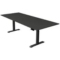 Kerkmann Move4 Elektrisch hoogteverstelbaar Zit-sta-bureau Antraciet T-voet 2500 (B) x 1.000 (D) x 1290 (H) mm Hout, Metaal