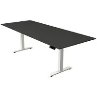 Kerkmann Move4 Elektrisch hoogteverstelbaar Zit-sta-bureau Antraciet T-voet 2500 (B) x 1.000 (D) x 1290 (H) mm Hout, Metaal