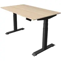 Kerkmann Move4 Elektrisch hoogteverstelbaar Zit-sta-bureau Esdoorn T-voet 1400 (B) x 800 (D) x 1290 (H) mm Hout, Metaal