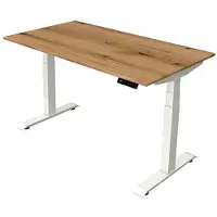 Kerkmann Move4 Elektrisch hoogteverstelbaar Zit-sta-bureau Eiken T-voet 1400 (B) x 800 (D) x 1290 (H) mm Hout, Metaal