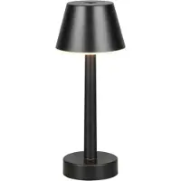 TRIO Oplaadbare tafellamp Vidal zwart