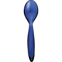 Gnali & Zani Eierlepeltje Blauw - Set van 6 - Mooi bij het ontbijt of bij de brunch- Hoogwaardig materiaal - Italiaans product -