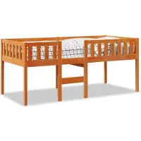 vidaXL Kinderbed zonder matras massief grenenhout wasbruin 90x190 cm