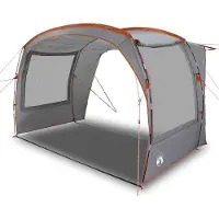 vidaXL Autotent waterdicht grijs en oranje