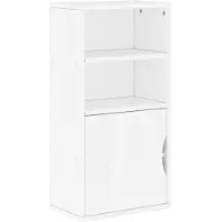 vidaXL Bijzetkast ODDA 40x24x79 cm massief grenenhout wit
