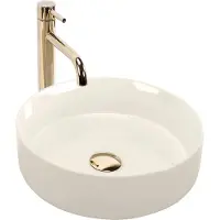 REA Opzetwastafel Sami Ecru Shiny