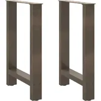 vidaXL Eettafelpoten 2 st 50x(72-73) cm staal naturel