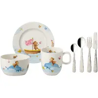 Villeroy & Boch Happy as a Bear kinderservies en bestek 7-delig