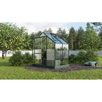 Pergart Tuinkas Planet 2500 - Veiligheidsglas 3mm - Smaragd - 195x131x207 Cm