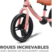 Kinderkraft 2WAY NEXT Loopfiets - Voor Kinderen vanaf 2 Jaar - 12" Wielen, Verstelbaar Zadel en Stuur, Rubberen Handgrepen - Roze