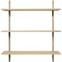 Ferm Living Sector plank triple wide Eiken-zwart