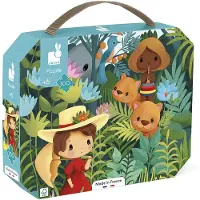 Janod Puzzle en carton Inspiré de Rousseau avec poster 100 pièces