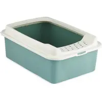 Rotho kattenbak Eco Bonnie, M maretak groen/wit kat