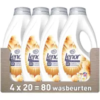 Lenor Vloeibaar Wasmiddel Amber & Orchidee - 4 x 20 Wasbeurten