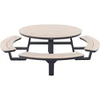 Garden Impressions Sarria picknick set Ø148 x 75 - donker grijs
