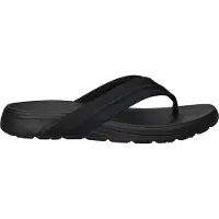 SKECHERS 205111 blk heren slippers