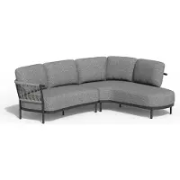 Tierra Outdoor 4-zits Loungebank Links Fresca Grijs