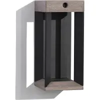 LES JARDINS Teckalu Solar Wandlamp Black
