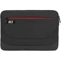 ACT AC8580 Suburb Laptop Sleeve 14,1" | Extra vak met Rits | Zwart