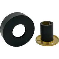 Best design Wandsteun met rozet black-pary zwart