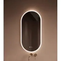 Gliss Design Orion badkamer spiegel Satine 50x100 cm