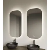 Gliss Design Notus badkamer spiegel 50x100 cm