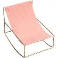 Valerie Objects Rocking Chair Muller Van Severen White Frame|Red Textile