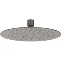 Ivy Aia Hoofddouche - slim - 25cm - antikalk nozzels - Eco-air - Geborsteld metal black PVD 6900556