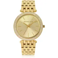 Michael Kors MK3191 Darci Glitz Gold Dial Pave Bezel Crystal Vrouwenhorloge